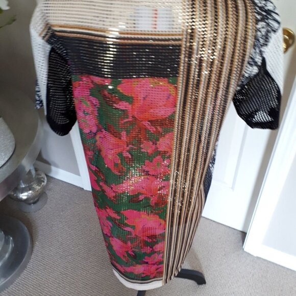 NWOT Clover Canyon floral abstract mesh box dress, XS - Picture 9 of 9